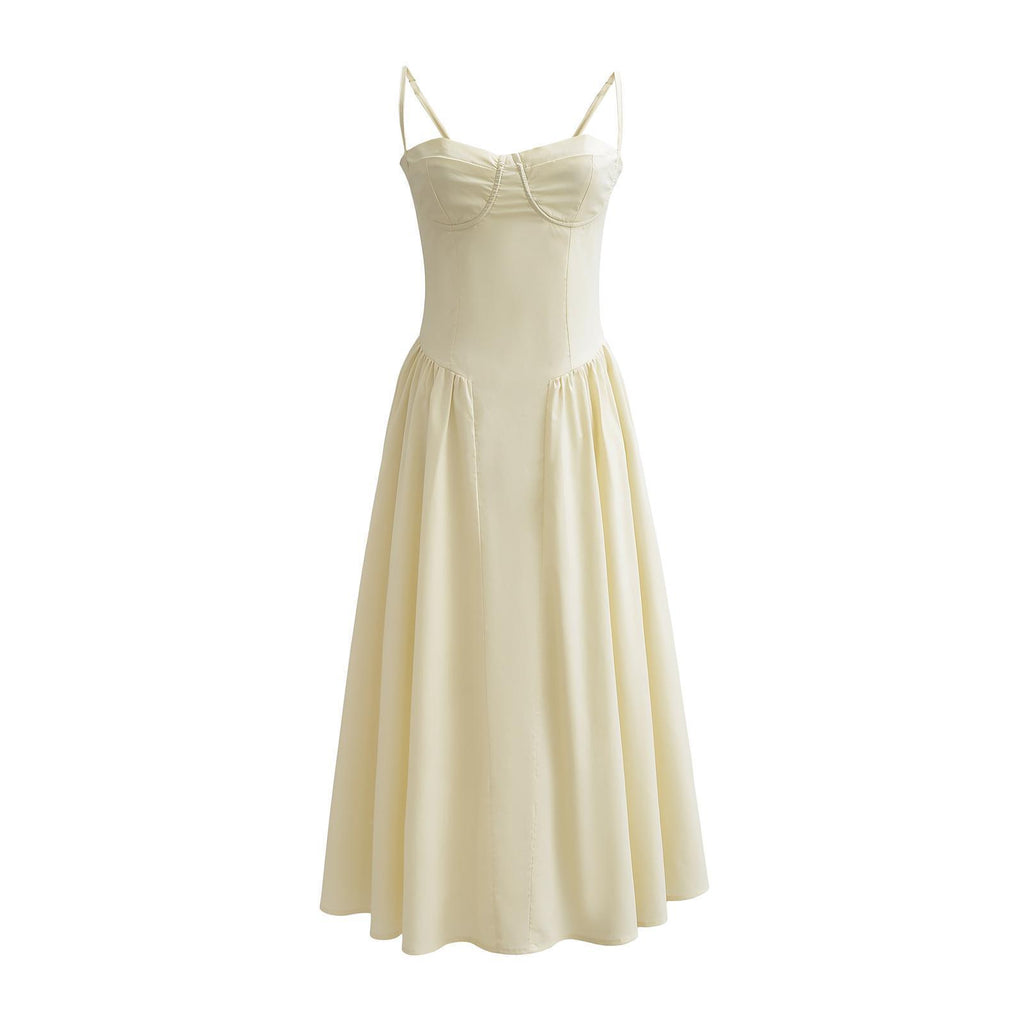 Blush Midi Bustier Dress Elegant Fit – Odette Dress