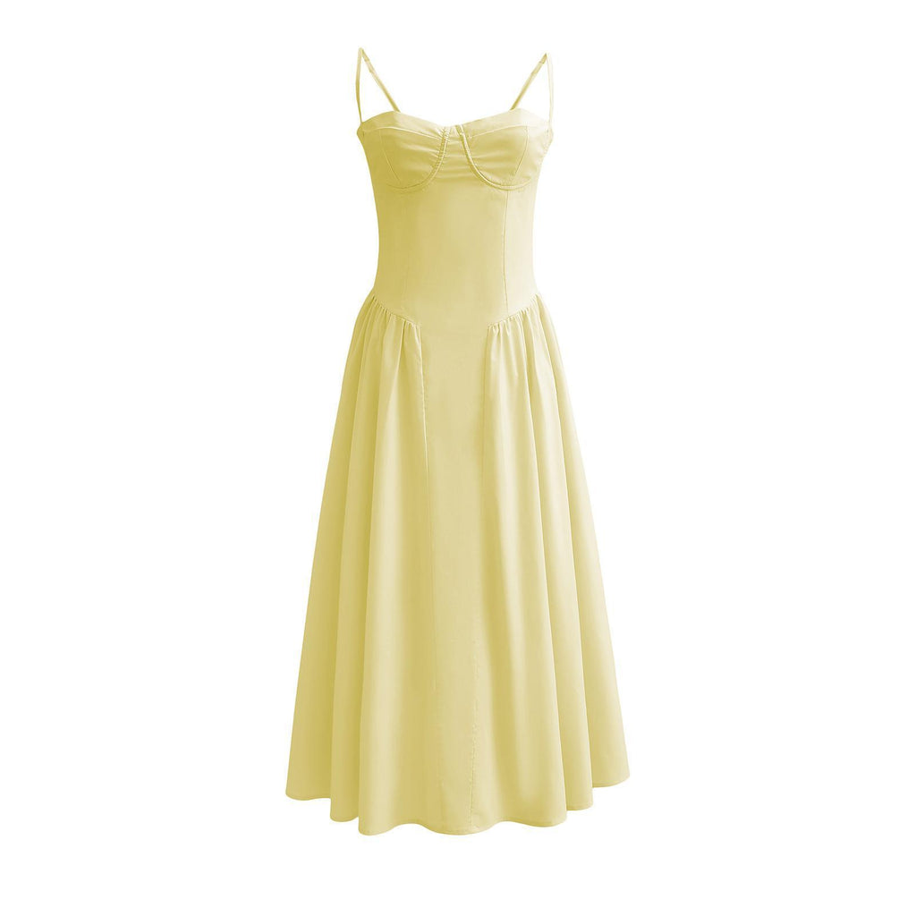 Blush Midi Bustier Dress Elegant Fit – Odette Dress
