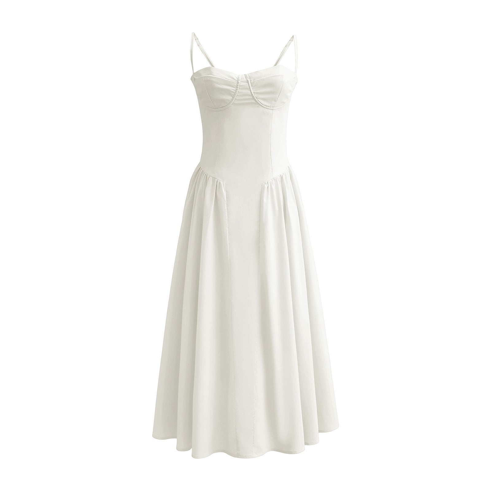 Blush Midi Bustier Dress Elegant Fit – Odette Dress