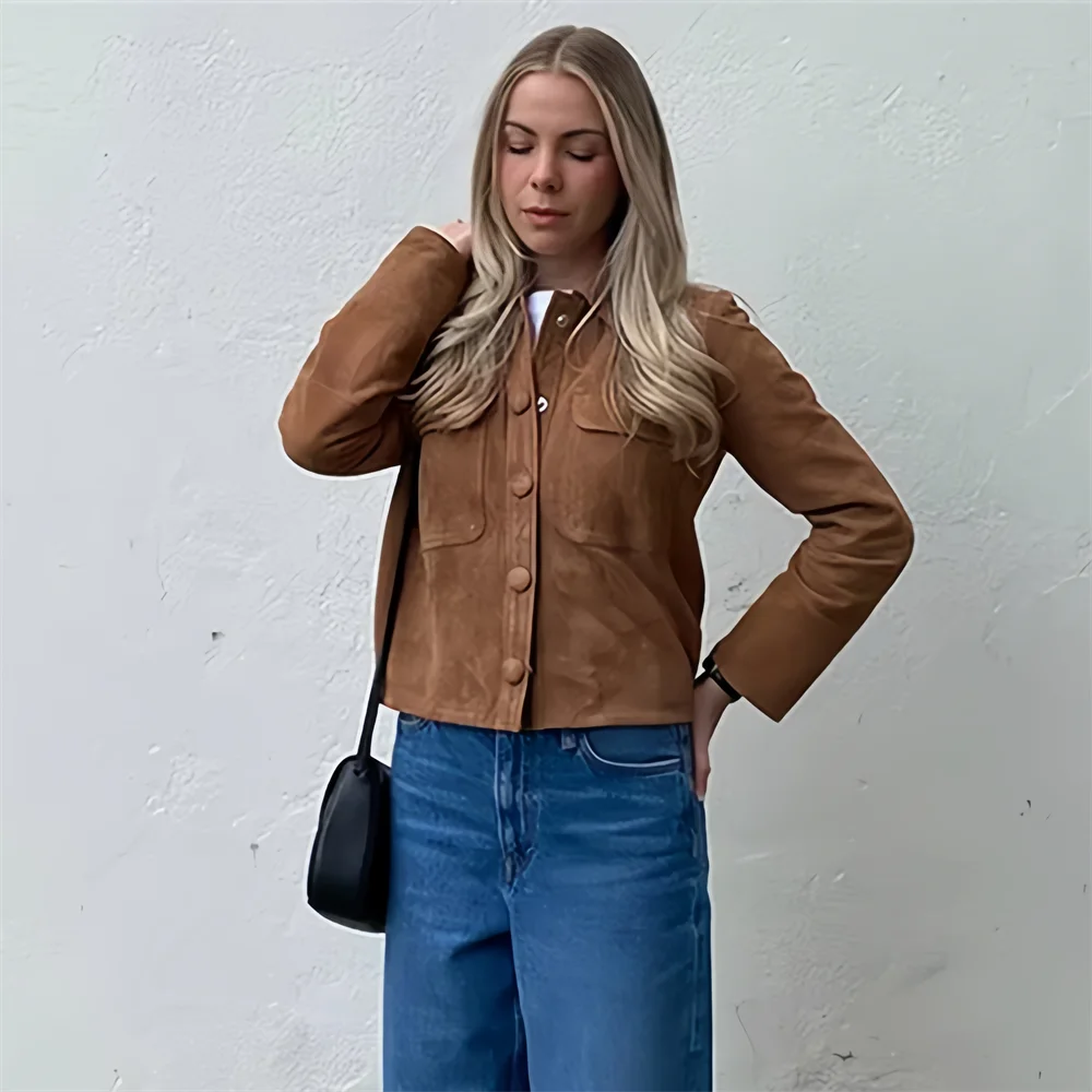 Chaqueta Suede Elegante